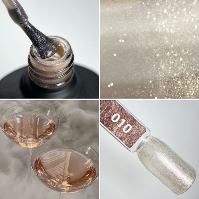 smalto semipermanente su tip effetto glitter