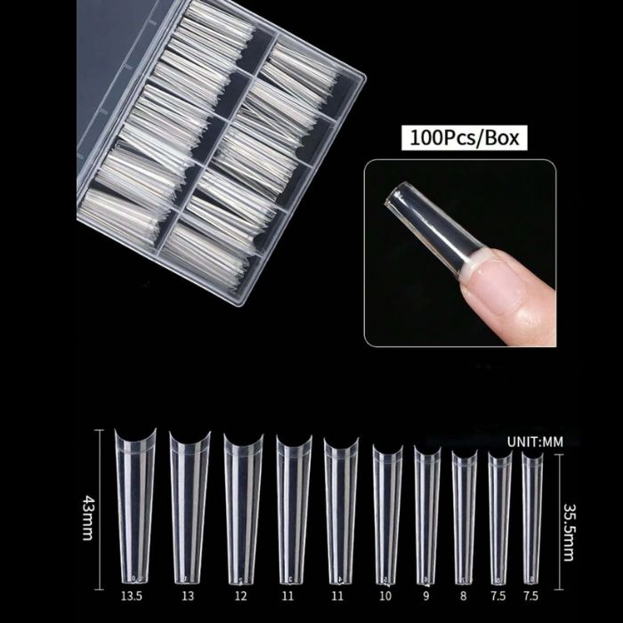 box 100 pezzi nail tip unghie