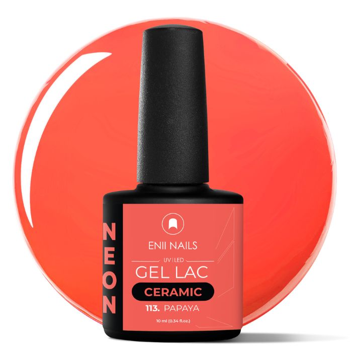smalto semipermanente neon arancione eniinails