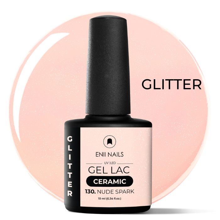 smalto semipermanente pesca glitter eniinails no hema