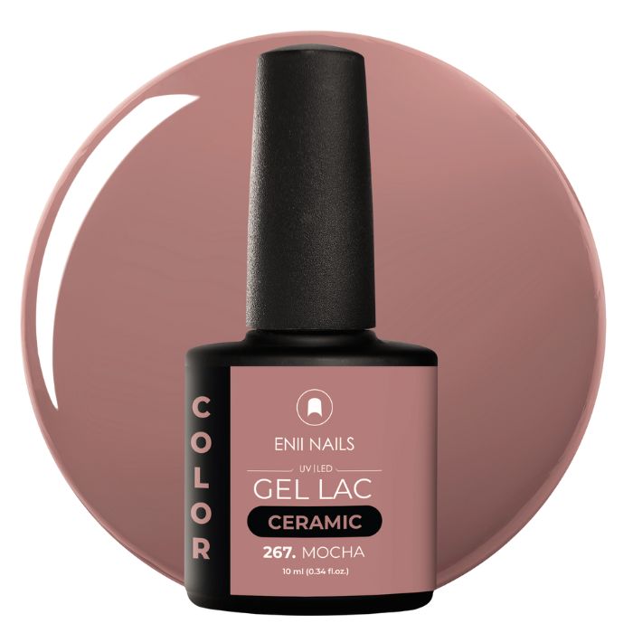 smalto semipermanente marrone unghie eniinails
