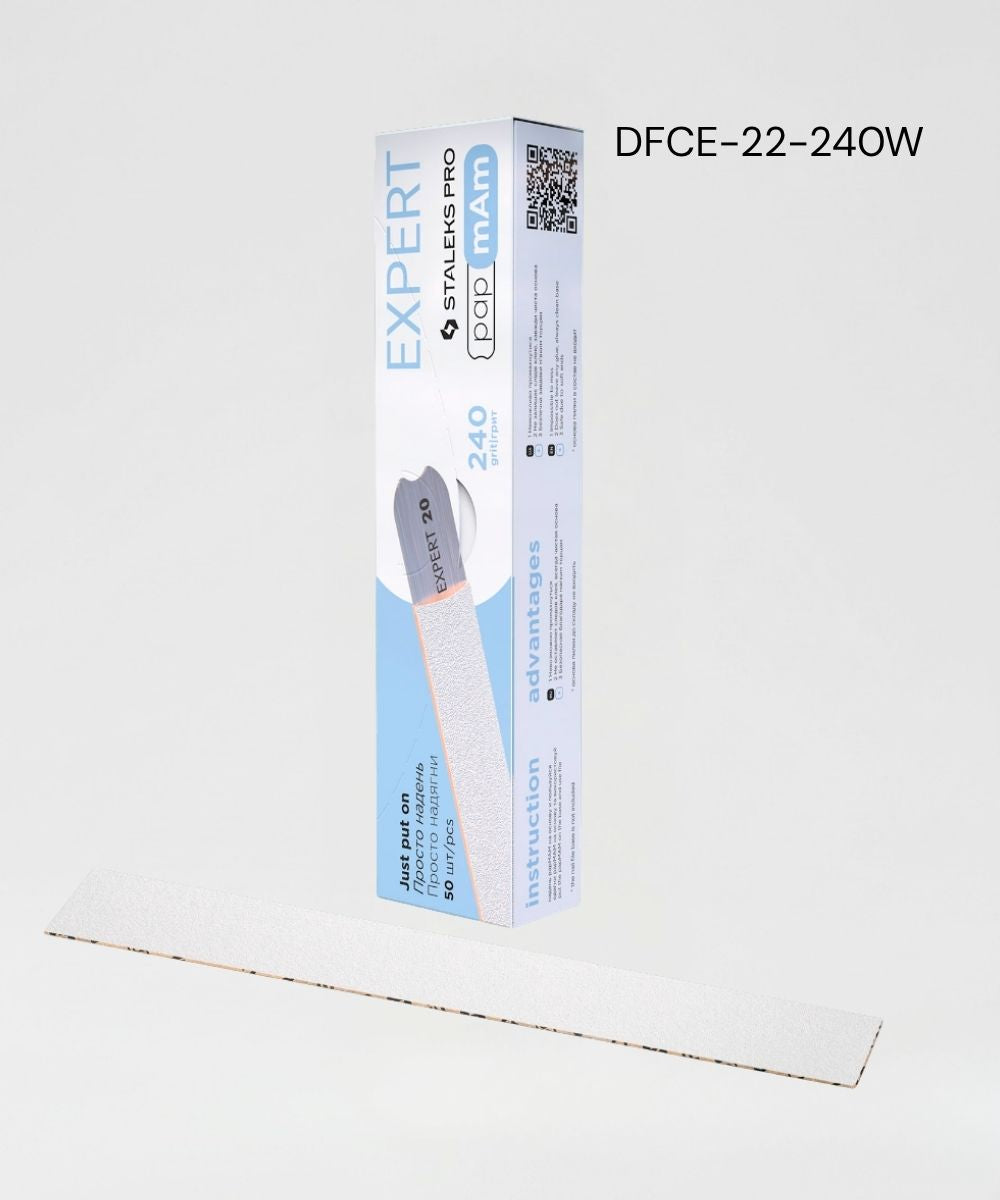 Ricambi papmAm bianchi EXPERT 22 per base lima dritta - Grana 240 (50 pezzi)