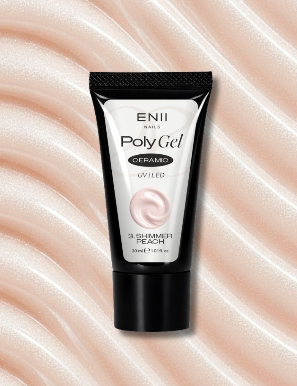 Polygel Ceramic 3 - Shimmer Peach - 30ml