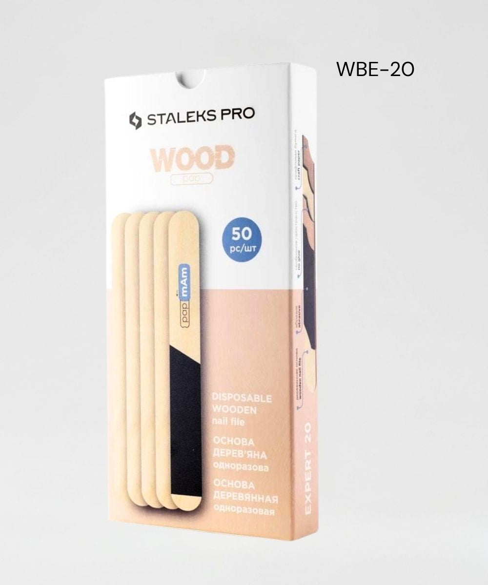 Kit 50 pezzi base lima dritta in legno per ricambi popmAm Staleks