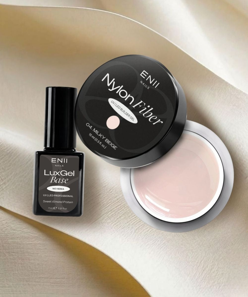 BOX 3B - LUX GELBASE + NYLON FIBER GEL 15ML