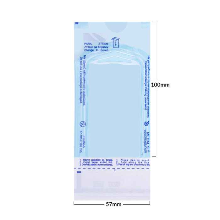 Buste autosigillanti per sterilizzazione 57x100 mm