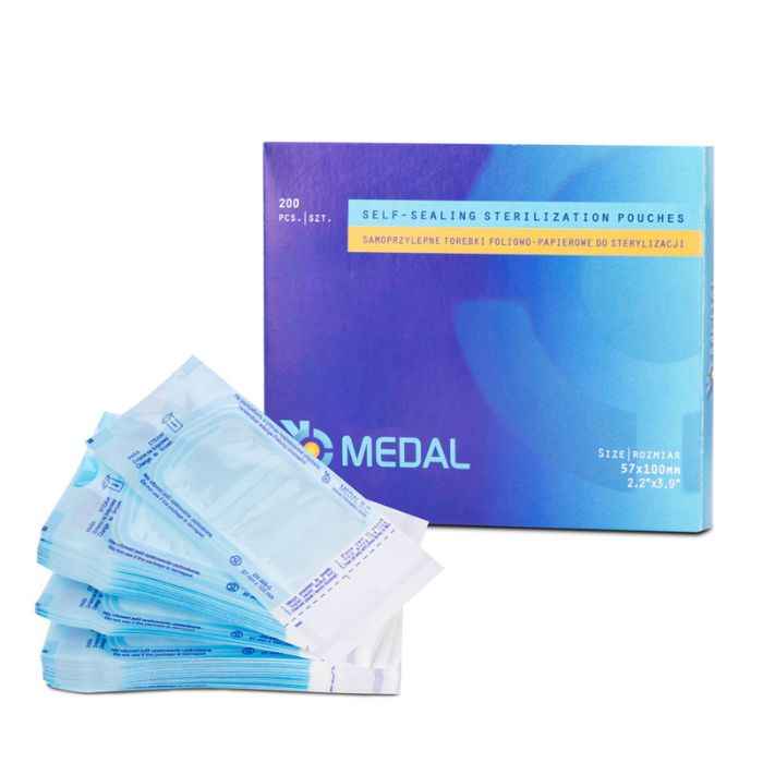 Buste autosigillanti per sterilizzazione 57x100 mm