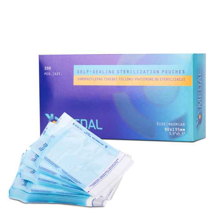 Buste autosigillanti per sterilizzazione 9 x 13.5 cm