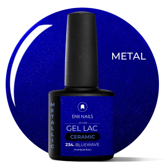 smalto semipermanente blu metallizzato