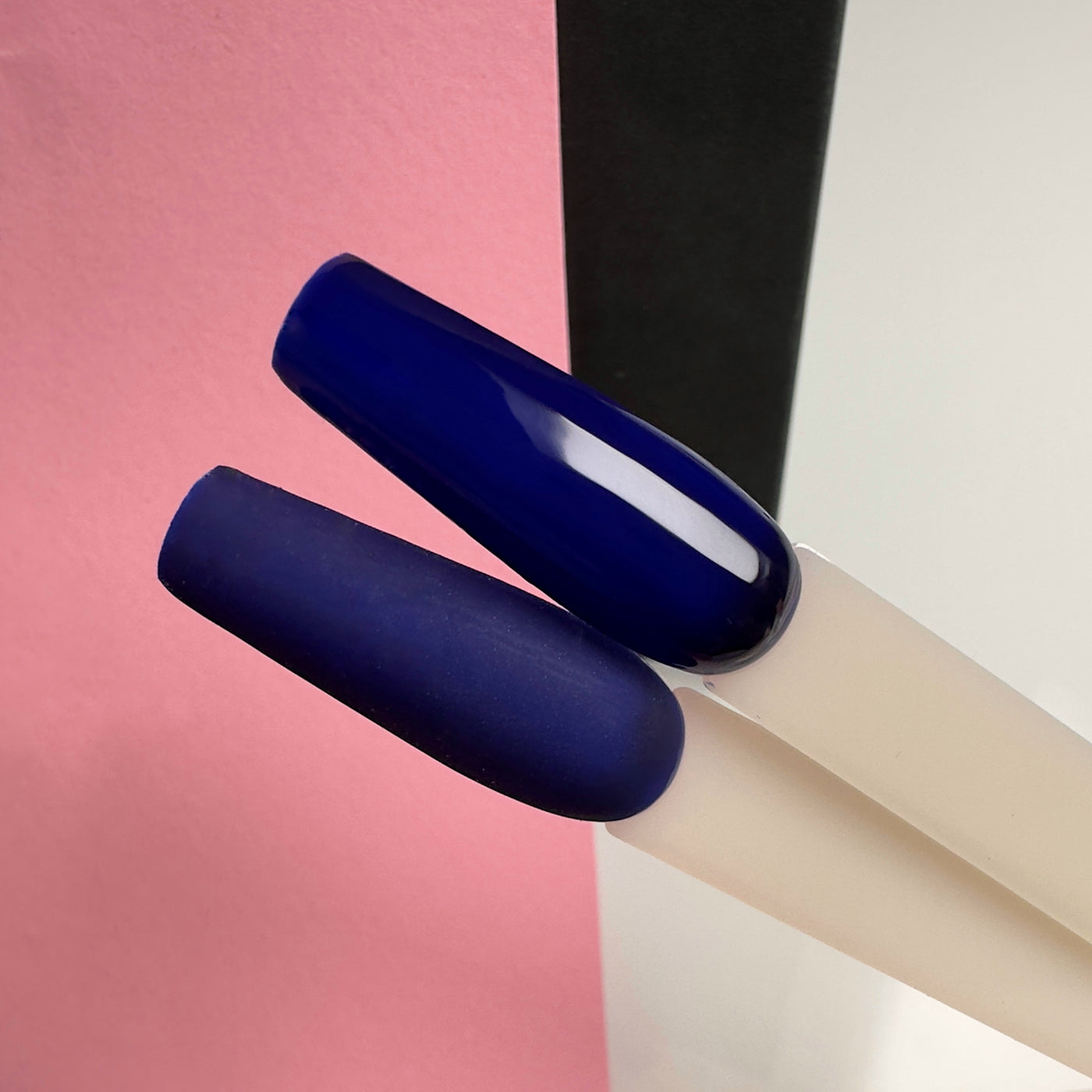 smalto blu notte eniinails lucido e opaco