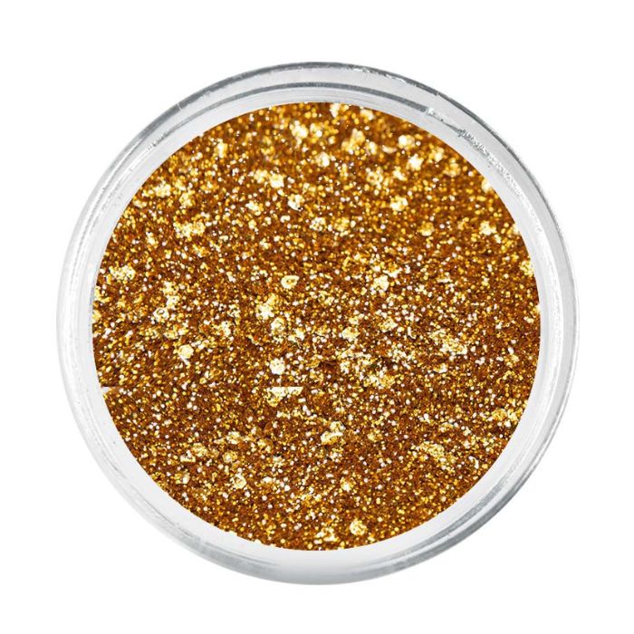 glitter dorato sublime gold nail art