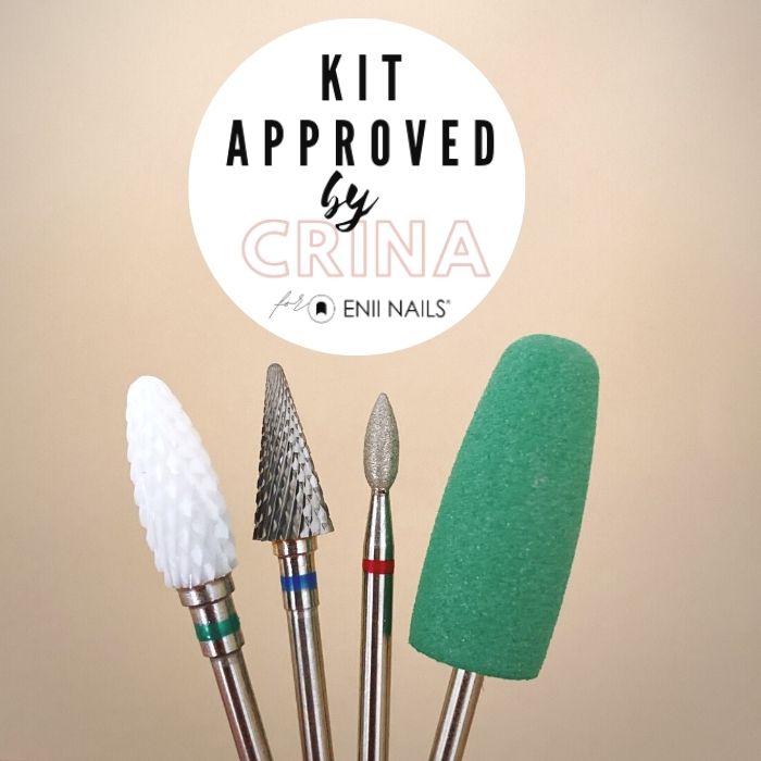kit punte fresa per rimozione e manicure scelto da CRINA youtuber