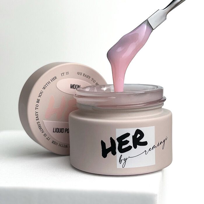 liquid polygel moon rosa per unghie