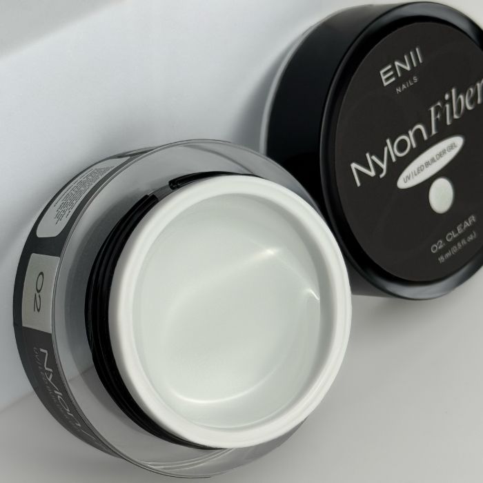 nylon fiber gel clear per unghie