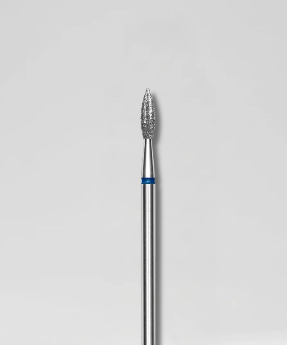 Punta diamantata fiamma blu 3mm