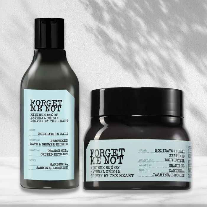 FORGET ME NOT - Holidays in Bali - Set Bagno Doccia e Burro Corpo